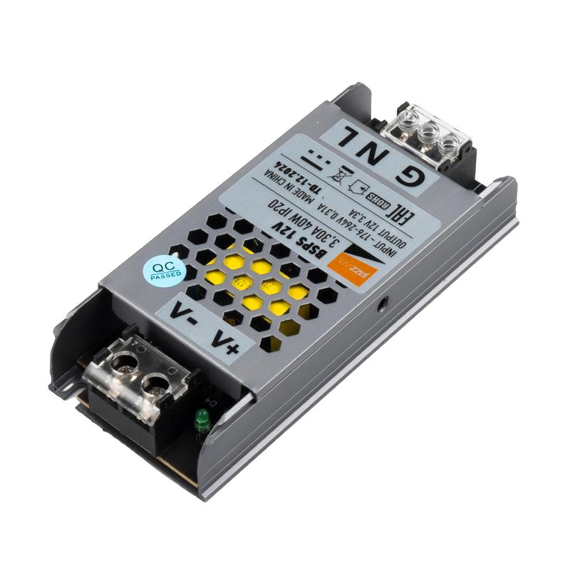  Блок питания для светодиод. ленты BSPS 12В 3.30А=40Вт IP20 JazzWay 5062122 фото в каталоге от BTSprom.by