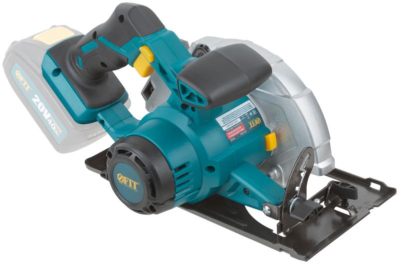  Пила дисковая циркулярная аккумуляторная 20В 3800об/мин 165/20мм FIT 79920 фото в каталоге от BTSprom.by