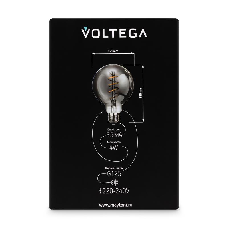 Лампа светодиодная филаментная Loft 271 G125 4Вт 3000К E27 Voltega 8519 фото в каталоге от BTSprom.by