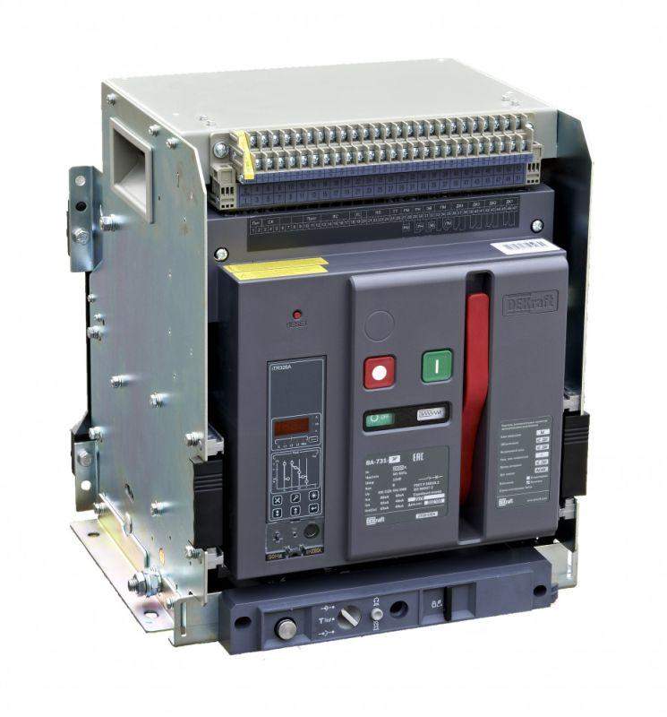 выключатель автоматический воздушный 3п 630а 80ка ва-731 расцеп. м выкатн. dekraft 27046dek от BTSprom.by