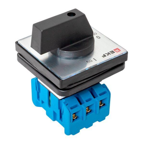  Переключатель кулачковый ПК-2-13 3п 25А "ВКЛ-ВЫКЛ" IP65 EKF pk-2-13-25-65 фото в каталоге от BTSprom.by