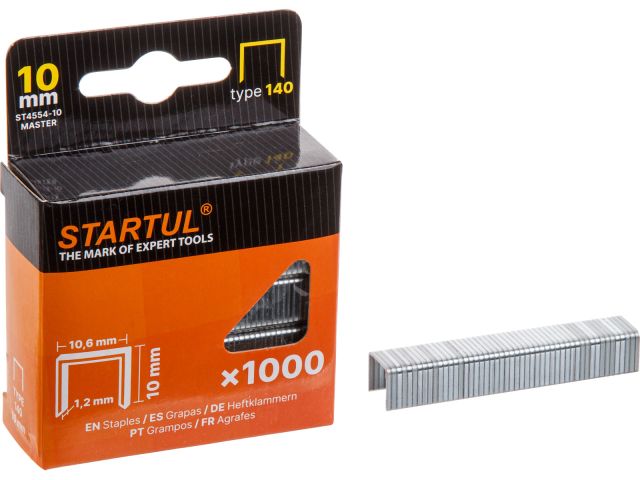 скобы  10мм тип 140 (1000шт) startul master (st4554-10) st4554-10 от BTSprom.by