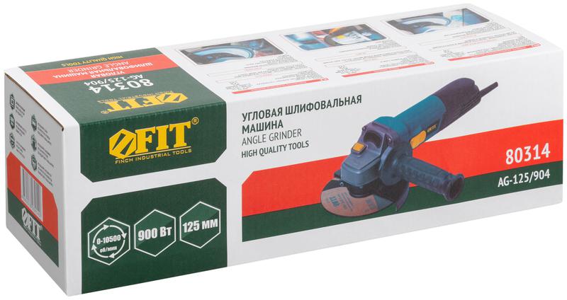  Машина шлифовальная угловая 900Вт 0-10500об/мин; КлК 125мм; армированный ротор FIT 80314 фото в каталоге от BTSprom.by