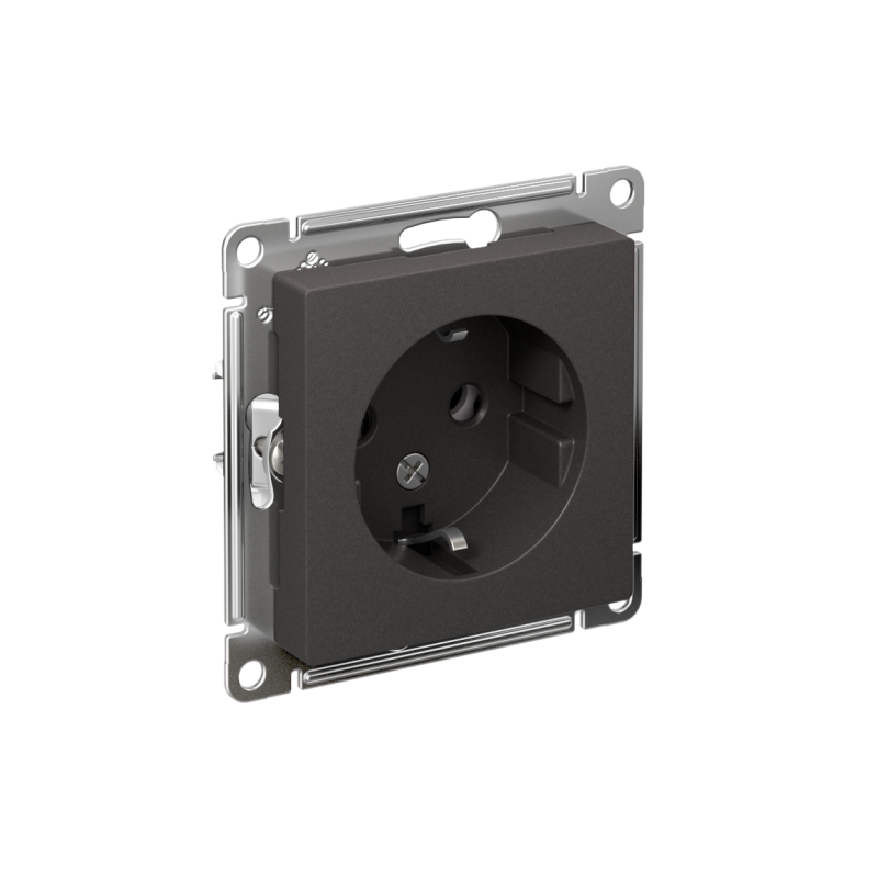 розетка atlasdesign 16а с заземл. механизм базальт se atn001443 от BTSprom.by