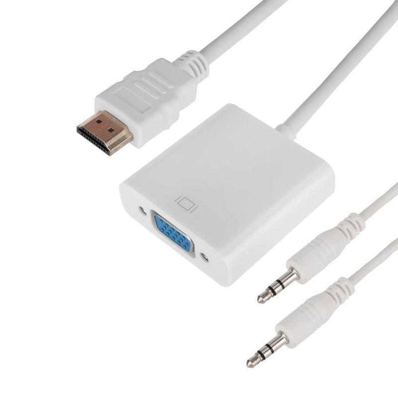  Переходник штекер HDMI - гнездо VGA (провод) + 3.5мм аудио Rexant 17-6936 фото в каталоге от BTSprom.by