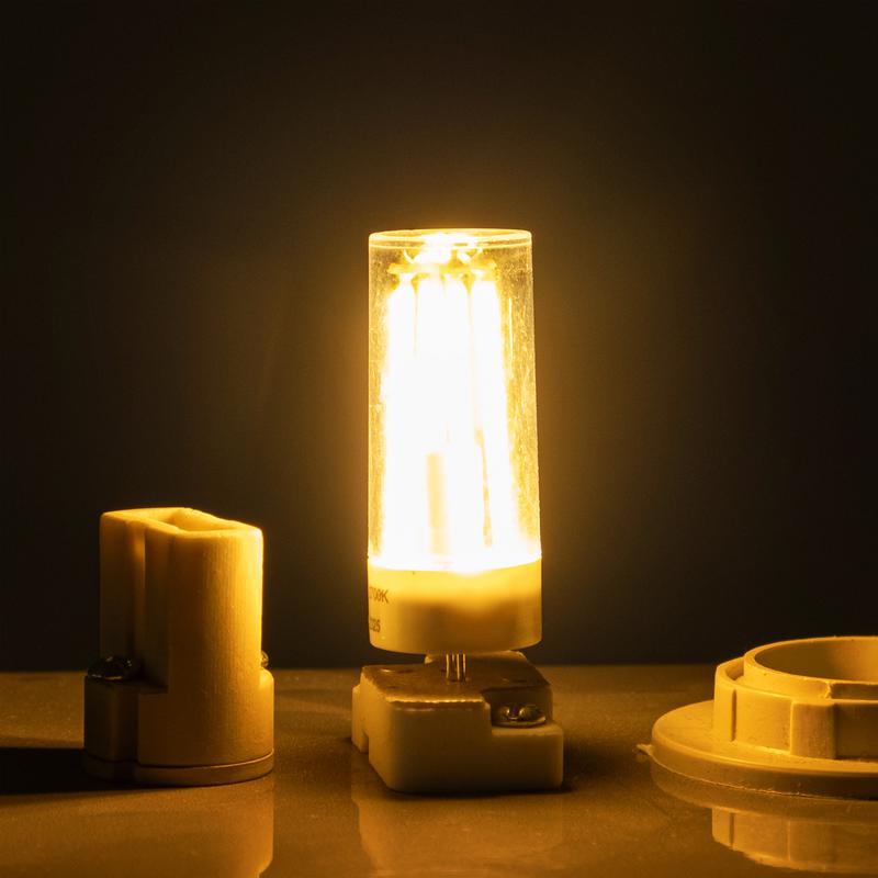 Лампа светодиодная филаментная PLED-G4 PRO 6Вт 2700К 480лм 230В d16.5х50мм без пульсации JazzWay 5062412 фото в каталоге от BTSprom.by