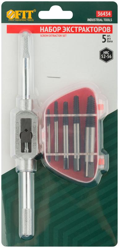  Набор экстракторов 5шт сметчикодержателем FIT 36434 фото в каталоге от BTSprom.by