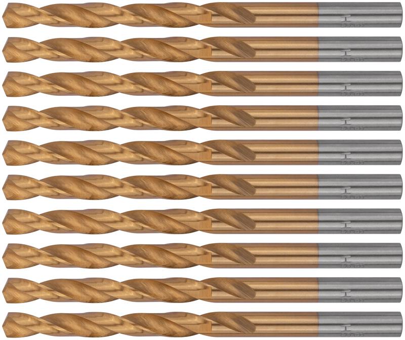  Набор сверл HSS по металлу 6.0мм титан. покрытие (уп.10шт) FIT 34160 фото в каталоге от BTSprom.by