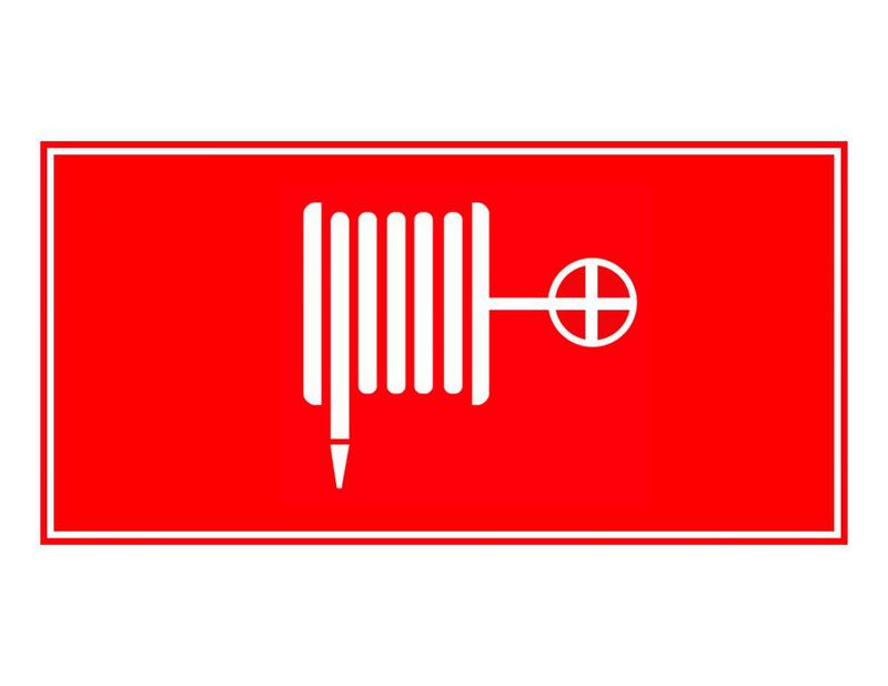 знак пожарной безопасности "пожарный кран" 280х140мм (наклейка) technolux пб02 280140 от BTSprom.by