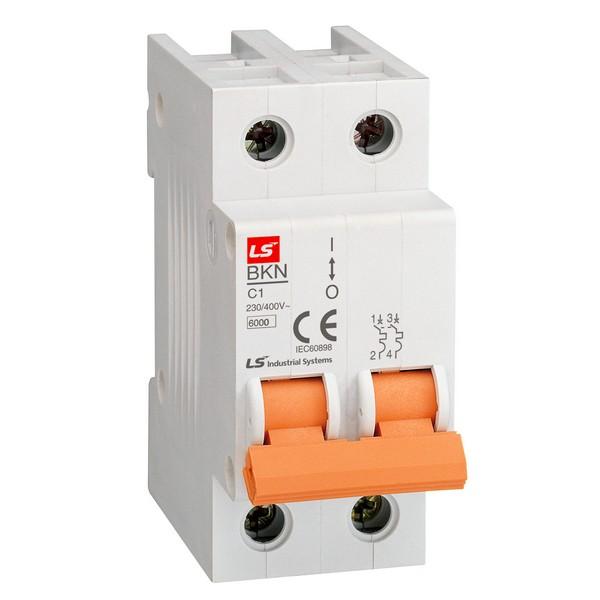 выключатель автоматический модульный 2п b 16а 6ка bkn ls electric 061205108b от BTSprom.by