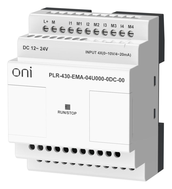  Модуль расширения входов выходов ПЛК 430 4 UI (0-20мА/0-10В) 24В DC ONI PLR-430-EMA-04U000-0DC-00 фото в каталоге от BTSprom.by