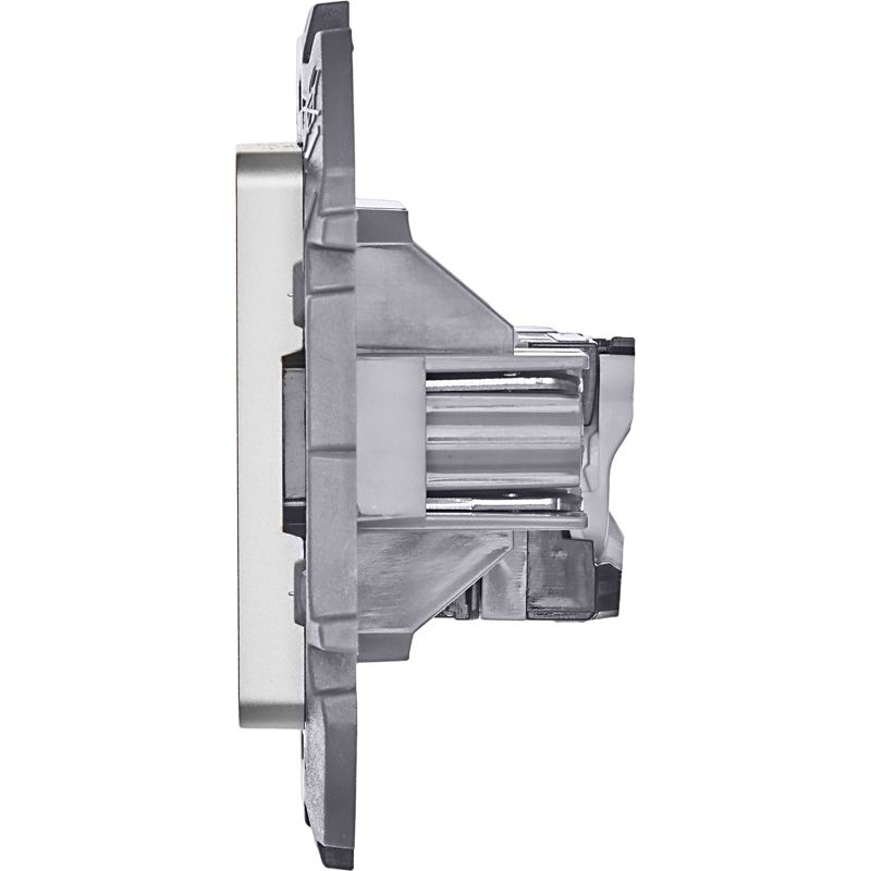  Розетка компьютерная Inspiria RJ45 кат.5E UTP алюм. IEK 673827 фото в каталоге от BTSprom.by