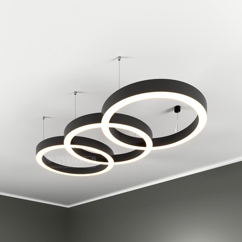 светильник светодиодный rve-lbx-chain-3x-2025-p 216вт 4000к 2025х900х70мм подвесной бел. rvelektro rve00000840 от BTSprom.by