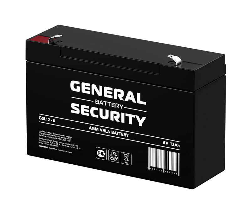 аккумулятор 6в 12а.ч general security gsl12-6 от BTSprom.by