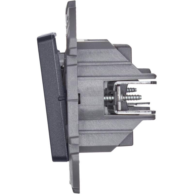  Выключатель 3-кл. Inspiria 10АХ 250В винтов. зажимы антрацит Leg 673543 фото в каталоге от BTSprom.by