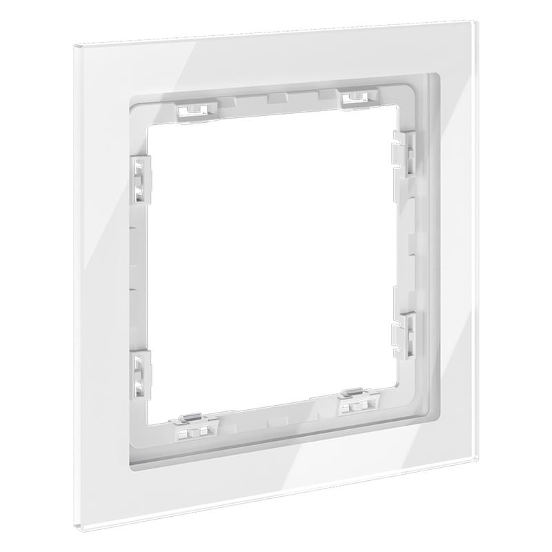  Рамка 1-м S70 стеклян. бел. Voltum VLS110101 фото в каталоге от BTSprom.by