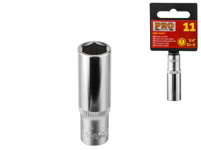 головка 1/4" 14мм 6гр. глубокая pro startul (pro-54114) pro-54114 от BTSprom.by