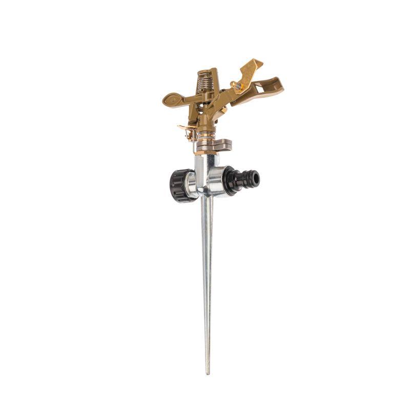  Разбрызгиватель латунный импульсный с регулировкой угла горизонта распыления до 26м ЧЕТЫРЕ СЕЗОНА 62-0255 фото в каталоге от BTSprom.by