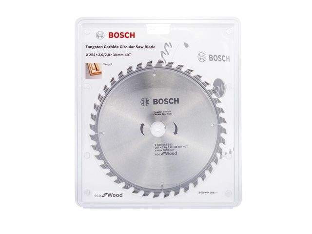 диск пильный 254х30 мм 40 зуб. по дереву eco wood bosch ( твердоспл. зуб) от BTSprom.by