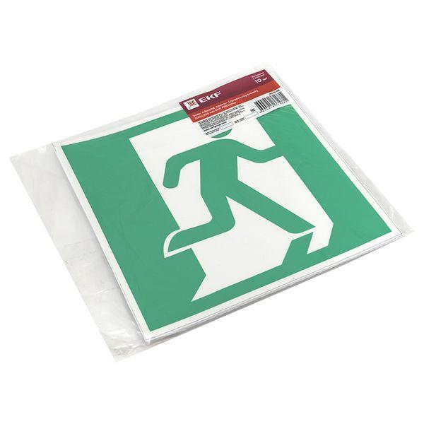  Знак "Выход здесь" (правосторонний) 200х200мм PROxima EKF an-5-02 фото в каталоге от BTSprom.by