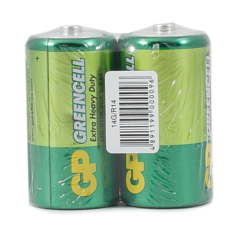 элемент питания солевой c/r14 1.5в greencell 14g-os2 24/480 (уп.2шт) gp 2686 от BTSprom.by