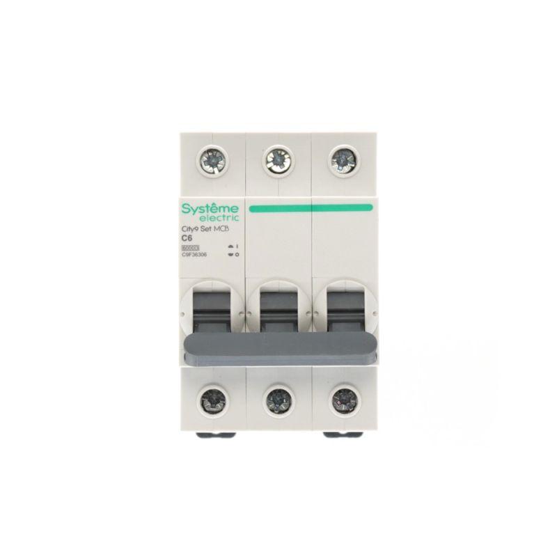  Выключатель автоматический 3п City9 Set (АВ) С 6А 6кА 400В SE C9F36306 фото в каталоге от BTSprom.by