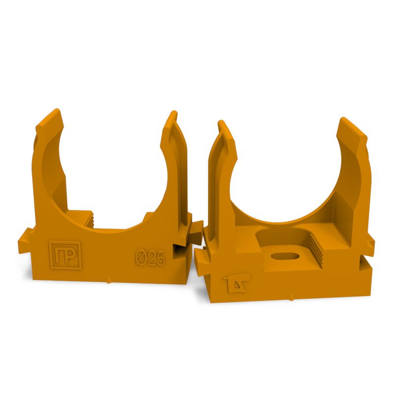 держатель для труб (клипса) d25мм для монтажн. пистолета оранж. промрукав pr13.0153 от BTSprom.by