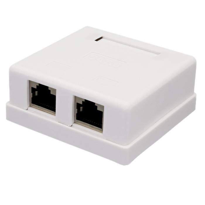 розетка компьютерная 2-м rj45 8p8c кат.6 ftp suprlan 10-0353 от BTSprom.by