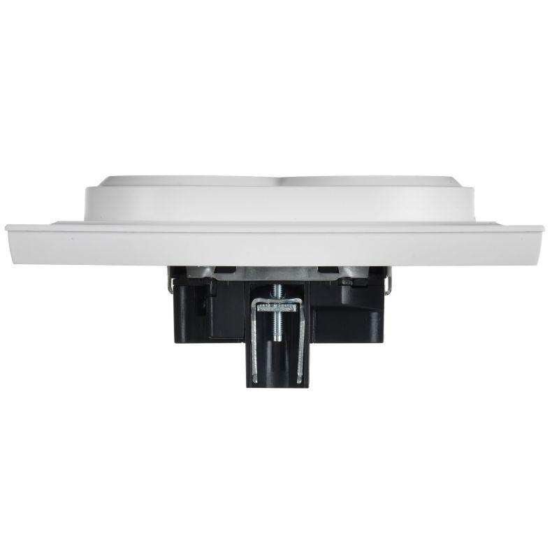  Розетка 2-м СП BRITE РСш12-3-БрАБ 16А в сборе с заземл. защ. шторки арктич. бел. IEK BR-R24-16-K91-F фото в каталоге от BTSprom.by