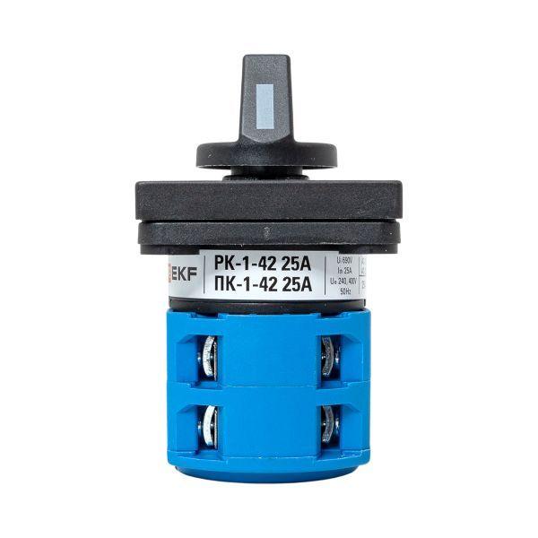  Переключатель кулачковый ПК-1-42 2П 25А "1-0-2" EKF pk-1-42-25 фото в каталоге от BTSprom.by