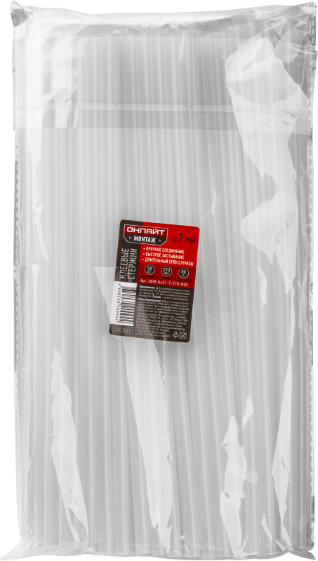 стержень клеевой 90 094 oem-ks01-7-270-h50 7ммх270мм (уп.50шт) онлайт 90094 от BTSprom.by