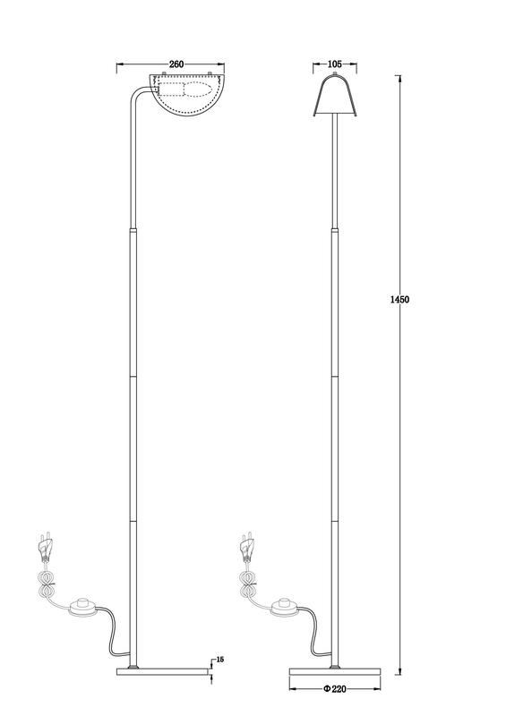  Светильник Mallow 40Вт E14х1 IP20 торшер напольн. Freya FR5228FL-01B фото в каталоге от BTSprom.by