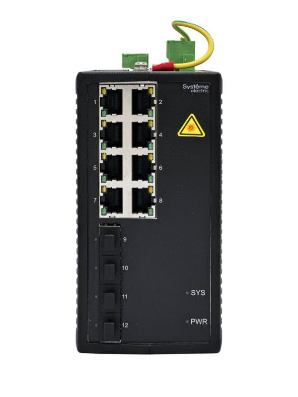  Коммутатор промышленный управляемый Ethernet L2 8х10/100/1000BaseT 4х100/1000BaseX SFP SE NSETM212T08X04A фото в каталоге от BTSprom.by