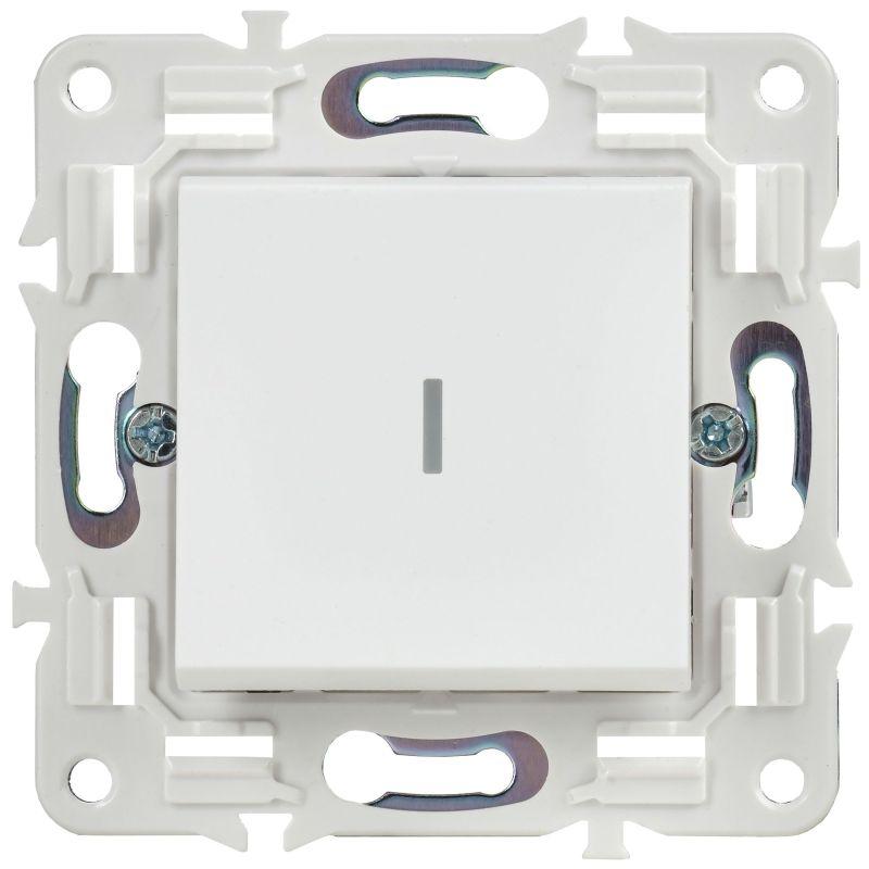  Выключатель 1-кл. SKANDY 10А SK-V07W с индикацией арктич. бел. IEK SK-V10-1-10-K01 фото в каталоге от BTSprom.by