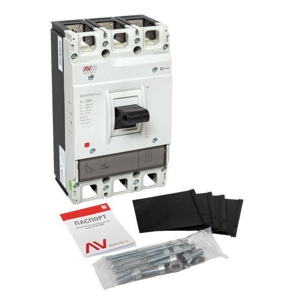  Выключатель автоматический 250А 100кА AV POWER-3/3 TR AVERES EKF mccb-33-250H-TR-av фото в каталоге от BTSprom.by