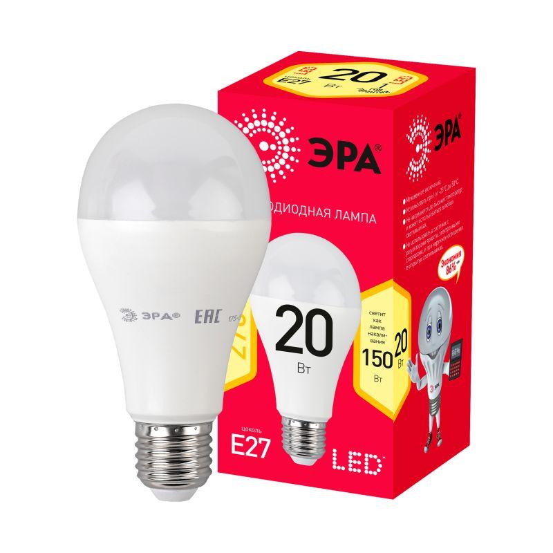 лампа светодиодная red line led a65-20w-827-e27 r 20вт a65 груша 2700к тепл. бел. e27 эра б0050687 от BTSprom.by