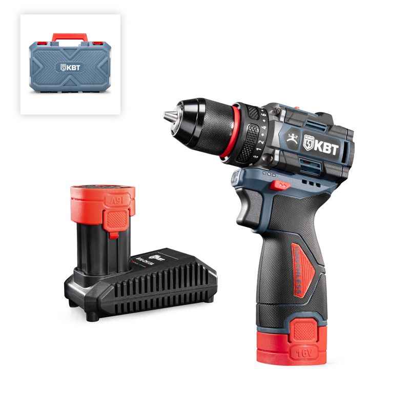 шуруповерт аккумуляторный бесщеточный db-16-10 серия профи квт 102587 от BTSprom.by