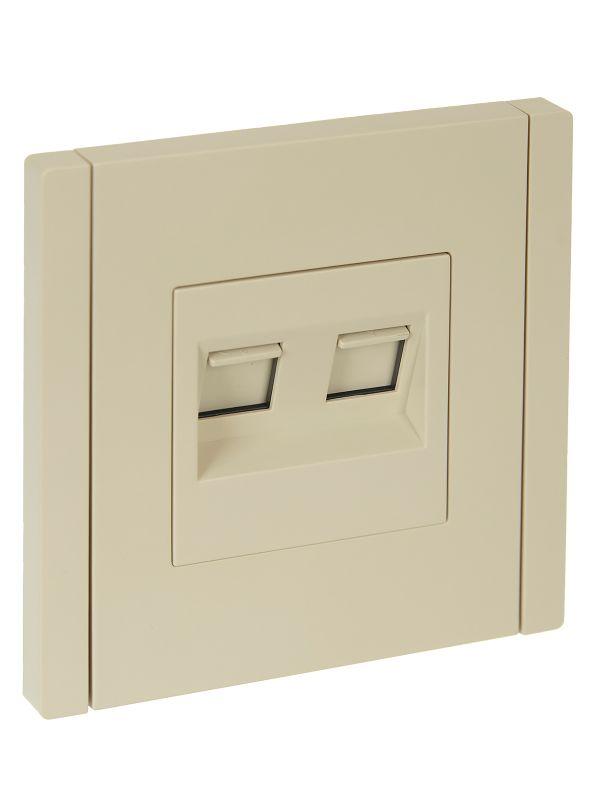 розетка 2-м rj11+rj45 кат.5e forte&piano fp435 ваниль iek fp-kt20-o-1-k10 от BTSprom.by