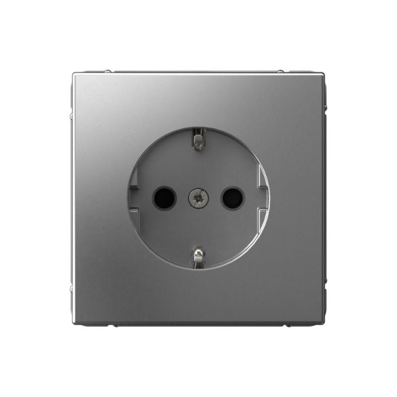 розетка artgallery 16а с заземл. со шторками быстрозажим. клем. механизм сталь se gal000945s от BTSprom.by