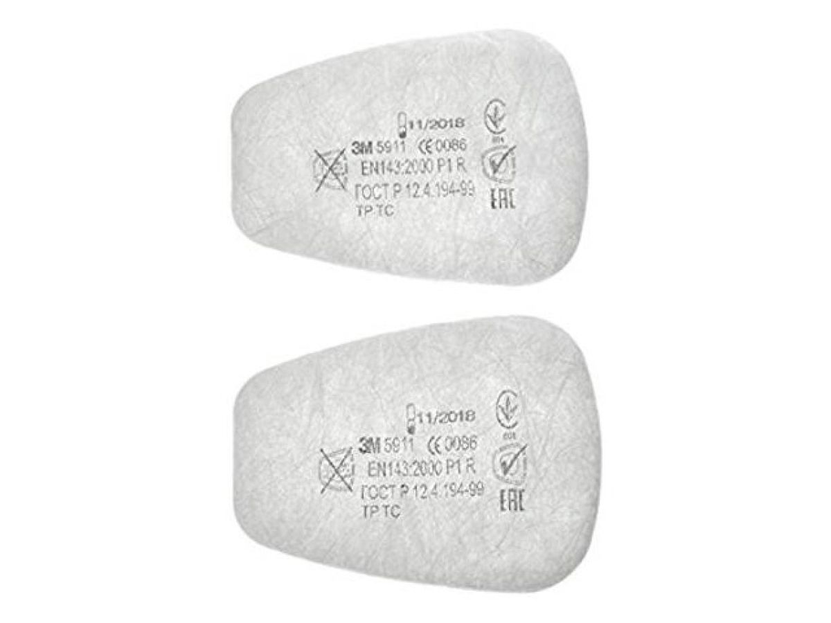 предфильтр 3м 5911 p1 (уп/2шт) (к маскам 6200) ti551152281 от BTSprom.by