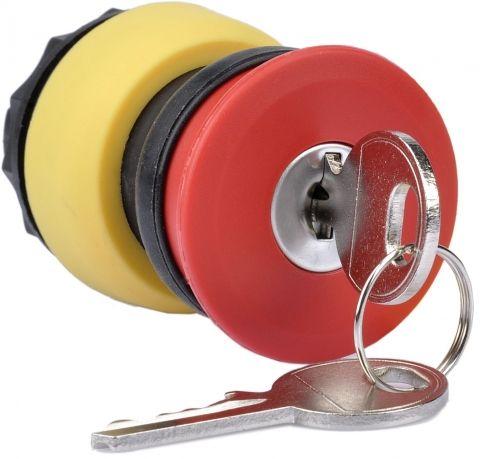 насадка кнопка взрывозащ. грибовидная аварийная с ключом положение фиксирующего паза 270град. dkc 2361.0901.611.00 от BTSprom.by