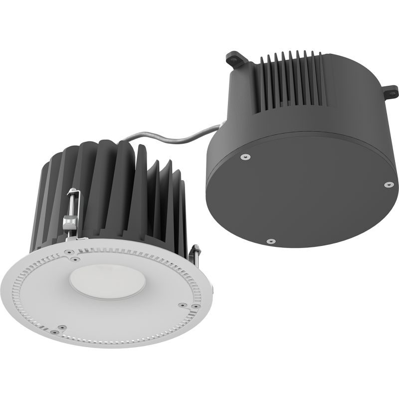 светильник светодиодный dl power led 60 d80 4000к ip66 встраив. матов. ст 1170001140 от BTSprom.by