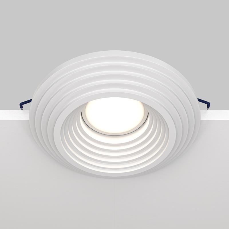  Светильник Gyps Modern 10Вт GU10 встраив. Maytoni DL004-1-01-W фото в каталоге от BTSprom.by