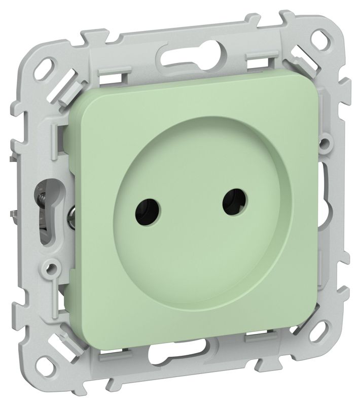 розетка сп flite рс01-1-флф 10а без заземл. без защ. шторок безвинтовое крепление механизм фисташк. iek fi-r10-10-1-k93 от BTSprom.by