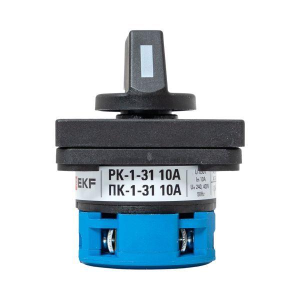  Переключатель кулачковый ПК-1-31 1П 10А "1-2" EKF pk-1-31-10 фото в каталоге от BTSprom.by
