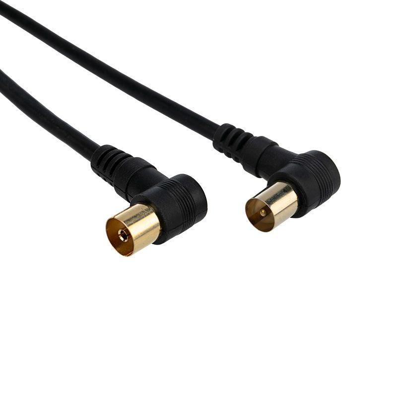 шнур tv plug - tv jack 3м угловой черн. rexant 18-0014 от BTSprom.by