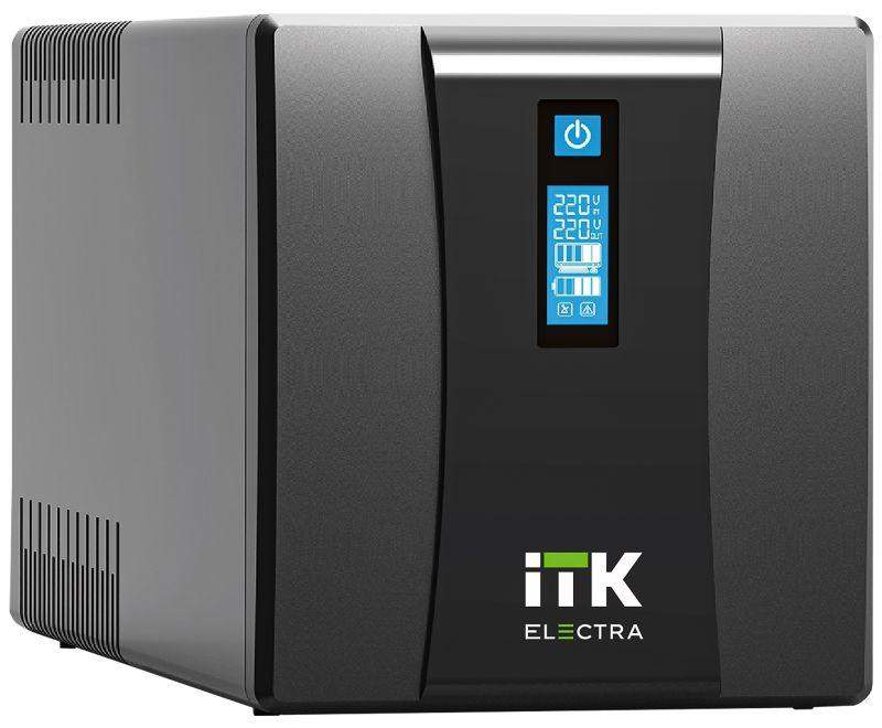 источник бесперебойного питания electra et 1.2кв.а/720вт с акб 2х7а.ч usb itk eet-1200va-1-002 от BTSprom.by