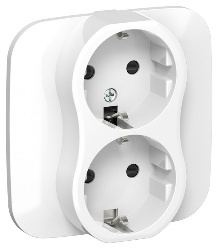розетка 2-м сп flite рсш12-1-а-флб 16а с заземл. с защ. шторками безвинтовое крепление в сборе механизм бел. iek fi-r24a-16-1-k01 от BTSprom.by