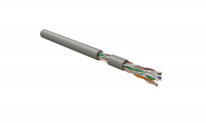 кабель витая пара u/utp кат.6 4х2х23awg solid lszh нг(а)-hf uutp4-c6-s23-in-lszh-gy-305 сер. (уп.305м) hyperline 42048 от BTSprom.by