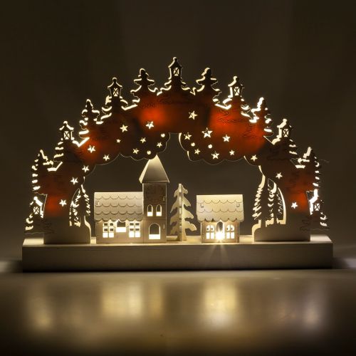  Светильник декоративный новогодний Зима 32х20см IP20 2хAA с подсветкой Эра Б0051929 фото в каталоге от BTSprom.by